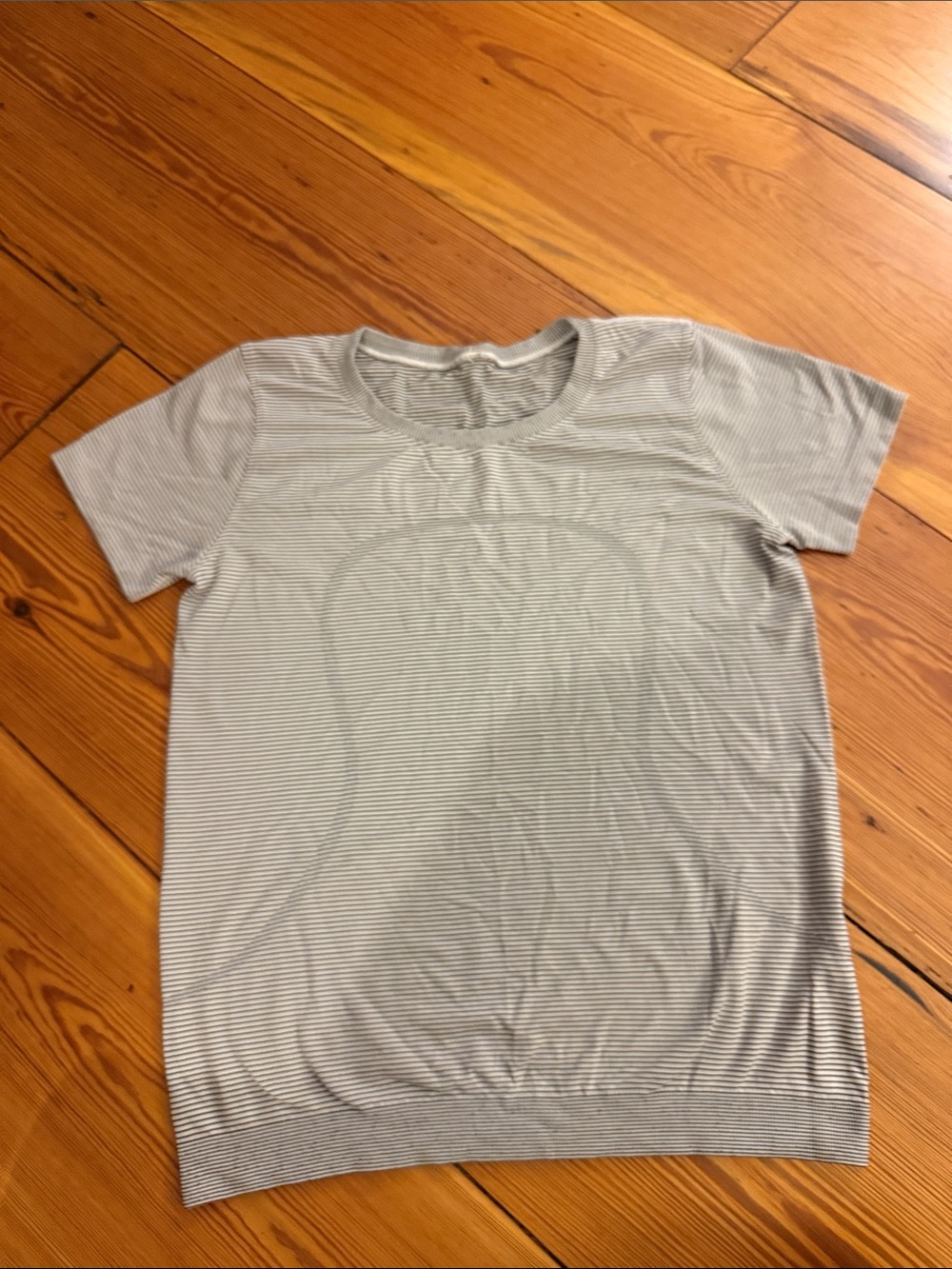 Lululemon black and white striped shirt